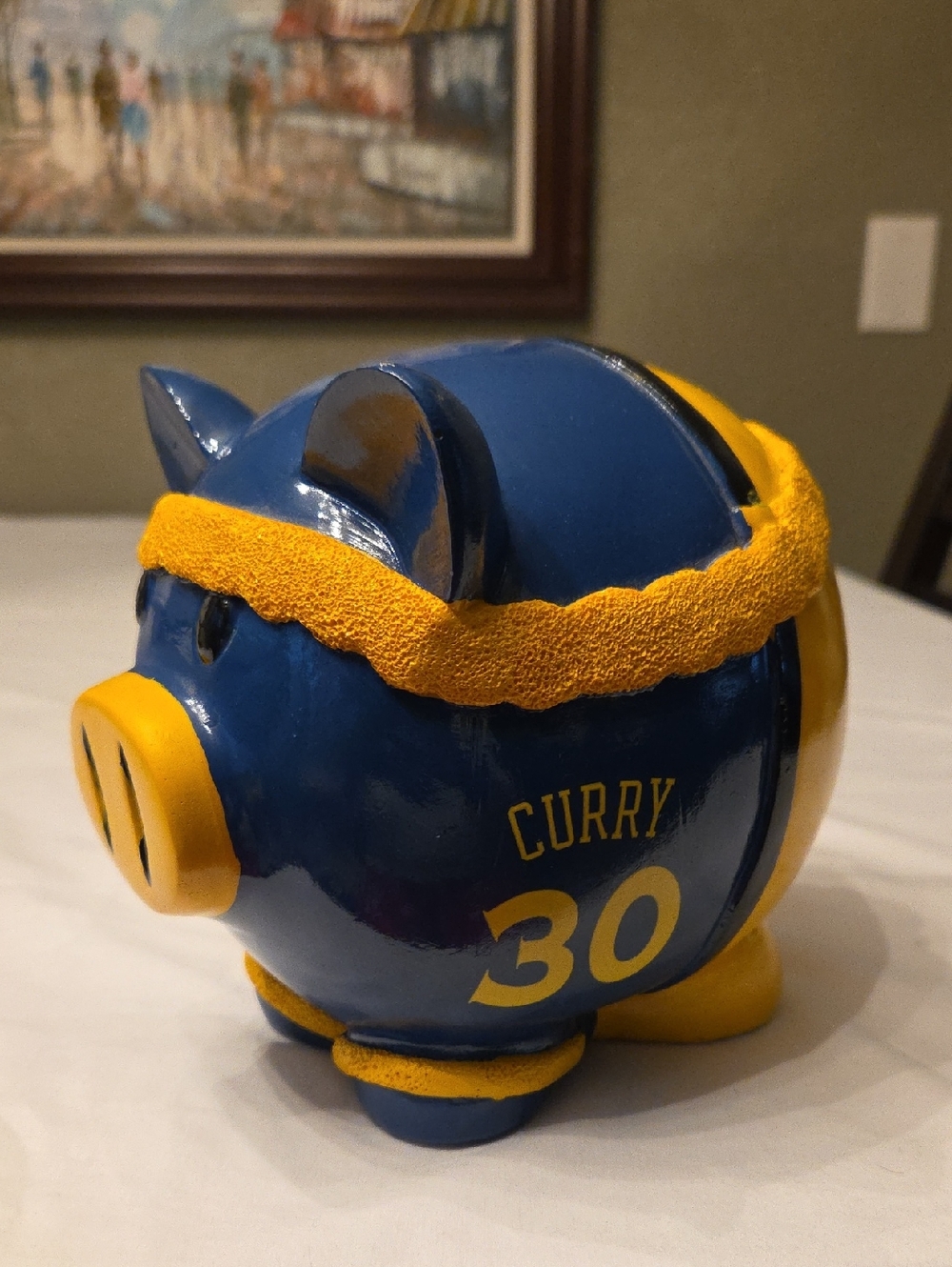Golden State Warriors Steph Curry #30 Team Headband 7" Piggy Bank